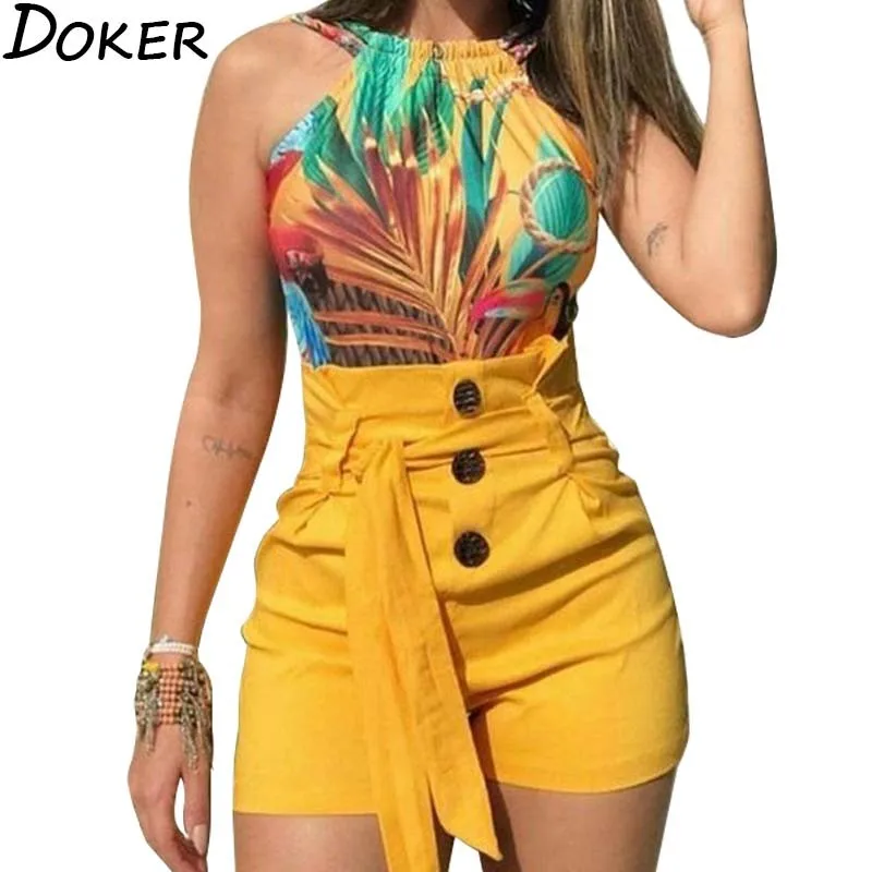 Женские мини-шорты с высокой талией новые летние офисные короткие брюки больших