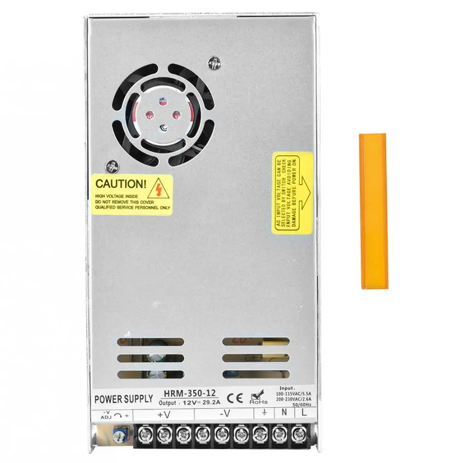 IP20 водонепроницаемый DC12V/29,2a до 100~ 115VAC/5,5a или 200~ 230VAC/2,6a Трансформаторы освещения для светодиодных лент выключатель света источник питания