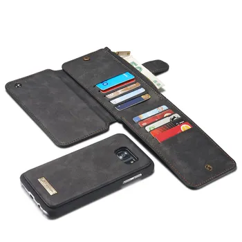 

Leather Wallet Flip Coque For Samsung Note 8 9 S8 Plus S7edge Wallet Case Magnetic 2 in 1 Cover for Galaxy Note10 S10 S10e Funda