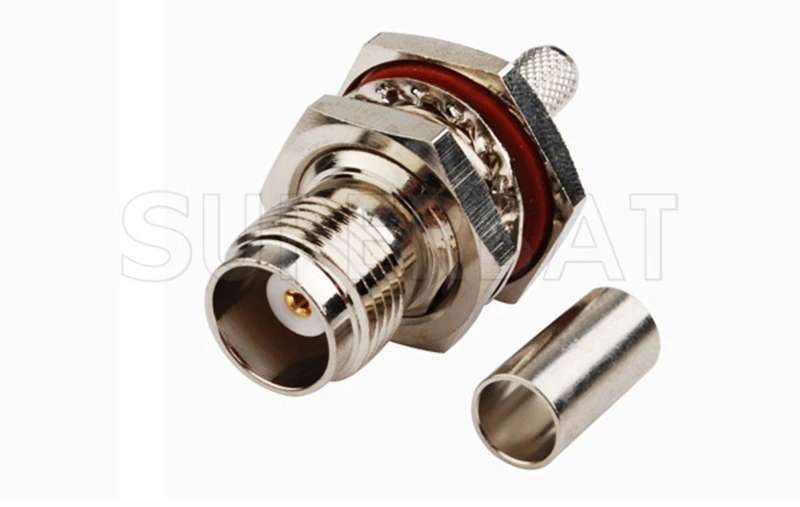 TNC Female Straight Crimp RF Coaxial Connector for RG58 Cable