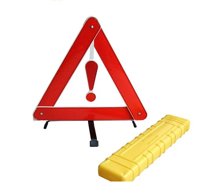 

Car Tripod Iron Bottom Safe Warning Sign Reflective Tripod Warning Rack Foldable Boxed
