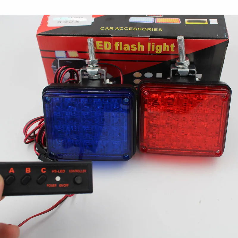 Led دراجة نارية ستروب أضواء Led وامض دورية الأحمر الأزرق Led أضواء الشرطة فلاش الضباب مصباح سيارة شاحنة تحذير ضوء مصباح Led للطوارئ Emergency Led Fog Lampblue Led Police Aliexpress