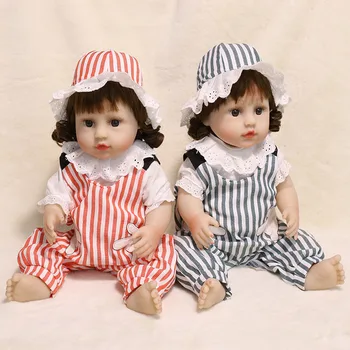 

45cm Full Silicone Reborn Baby Doll Waterproof Bath Play Reborn Dolls Lifelike Real Baby Toys No Function Toys for Children