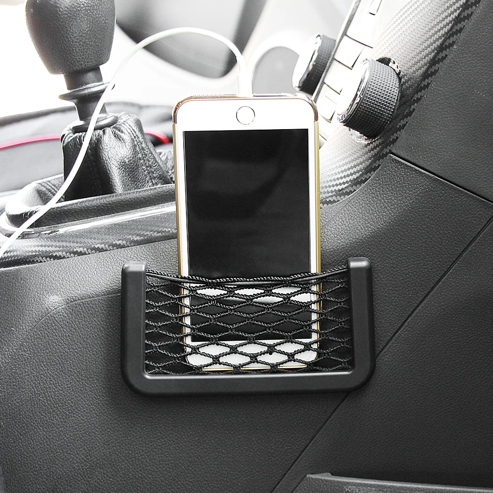 Car Organizer Storage Bag Net Pocket Accessories for Audi A4 A3 A6 C6 B7 B8 B5 Q5 Seat Leon Ibiza Skoda Fabia Superb |