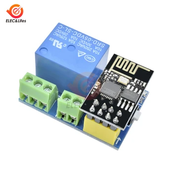 

ESP8266 ESP01 ESP-01S 5V WiFi Relay Module Smart Home Remote Control Switch for Arduino Phone APP ESP01S Wireless WIFI Module
