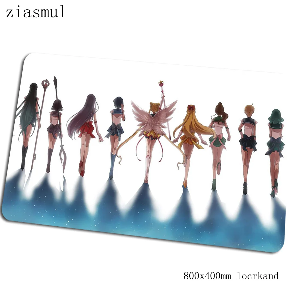 Коврик для мыши sailor moon 80x40 см 3d компьютерная мышь игровой мат геймпад пк милый игровой коврик для мыши офисный коврик для мыши - Цвет: Size 800x400x2mm