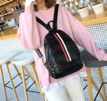 

New Arrived Fashion Leather Ladies Rucksack Crossbody Shoulder Bag Backpack Set for women