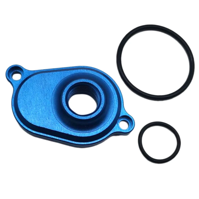 Aluminum Oil Cooler Back Flush Adapter with Rubber Gasket for Ford