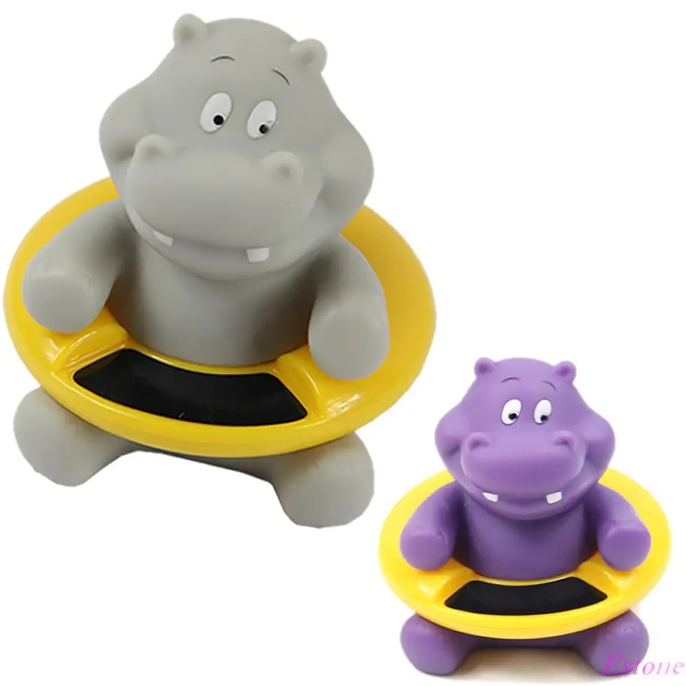 Hippo Младенческая Детская ванна температура воды тестер Игрушка В Форме животного термометр - Цвет: Hippo