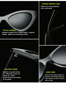 2025 Cat Eye Fashion Sunglasses Plastic Women Vintage Small Leopard Men Sun Glasses Mirror Retro Sunglasses For Female UV400 - Image 5