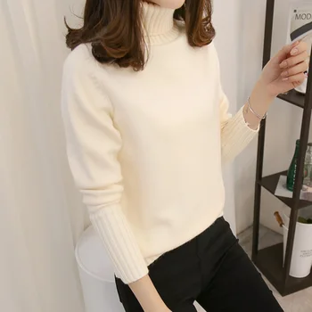 

Jumper Real Neck Sweater 2020 New Loose, Plush And Thickened Base Coat, Fashionable In Autumn Winter, With Knitted Foreign Look