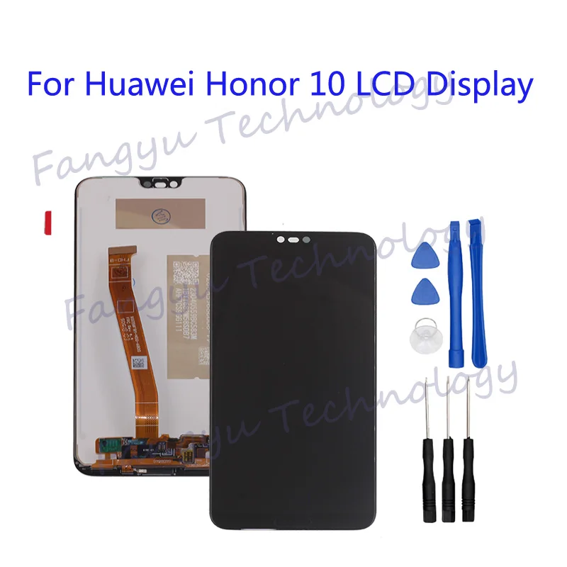 С отпечатком пальца Оригинальный дисплей для huawei honor 10 ЖК-дисплей кодирующий