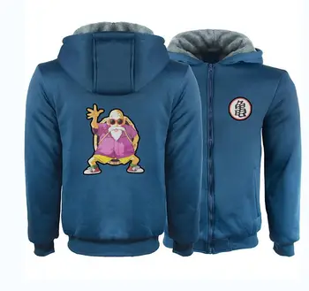 

DRAGON BALL Turtle Fairy Print Zipper Costume Hoodies Men Anime Verse Hooded Cosplay Sweatshirts Streetwear Casual Top