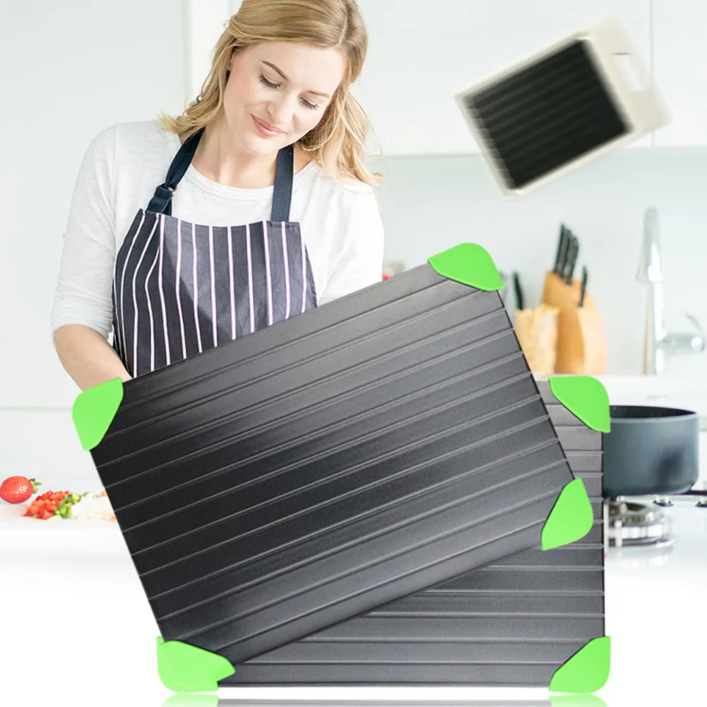 

Fast Defrosting Tray Thawing Plate Portable Quickly for Food Defrost Meat Kitchen QP2