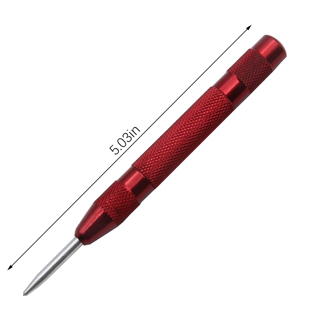 5 Inch Automatic Center Pin Punch Spring Loaded Marking Starting Holes Tool Wood Press Dent Woodwork Tool Drill Bit