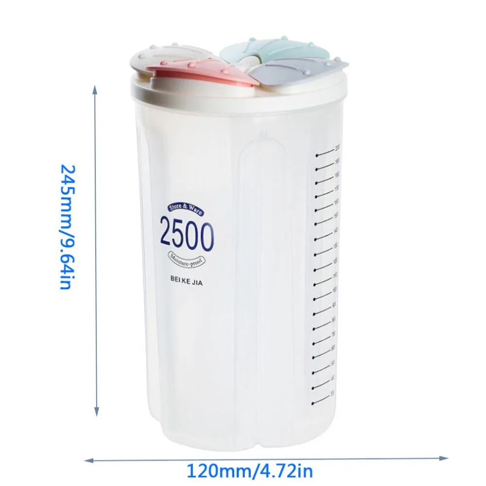 Stoarge банку рис бобы может носиться с прокладка крышки Еда сохранение контейнер Кухня литейный Ящик Контейнер для хранения
