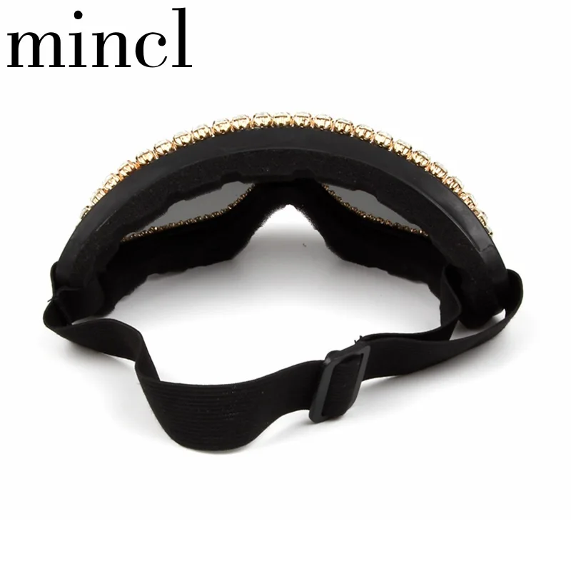 Fashion Sexy Punk Windproof Sunglasses Luxury Designer Rhinestone Men's Goggles Shades Sun Glasses For Female Women NX