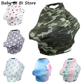 

Baby Feeding Breastfeeding Scarf Car Seat Stroller Protective Cover Newborn Girls and Boys Multipurpose Stretch Shawl Wrap