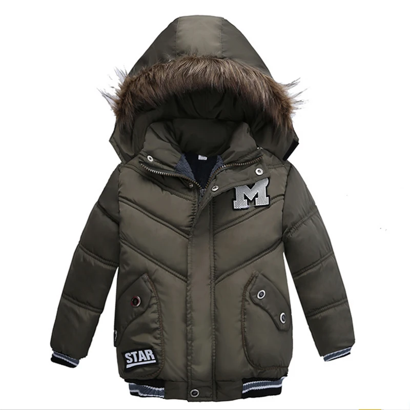 M717 Green Пальто Новинка; детская одежда; сезон осень-зима тонкий секционный пуховик Хлопчатобумажная Куртка маленькая обувь для мужчин и женщин детская теплая хлопковая куртка - Цвет: M717 Green