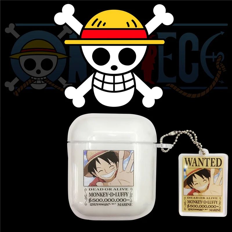 Япония аниме мультфильм one piece Luffy Choppe беспроводной Bluetooth гарнитура Мягкий чехол Чехол для Apple AirPods 1 2 Забавный защитный чехол