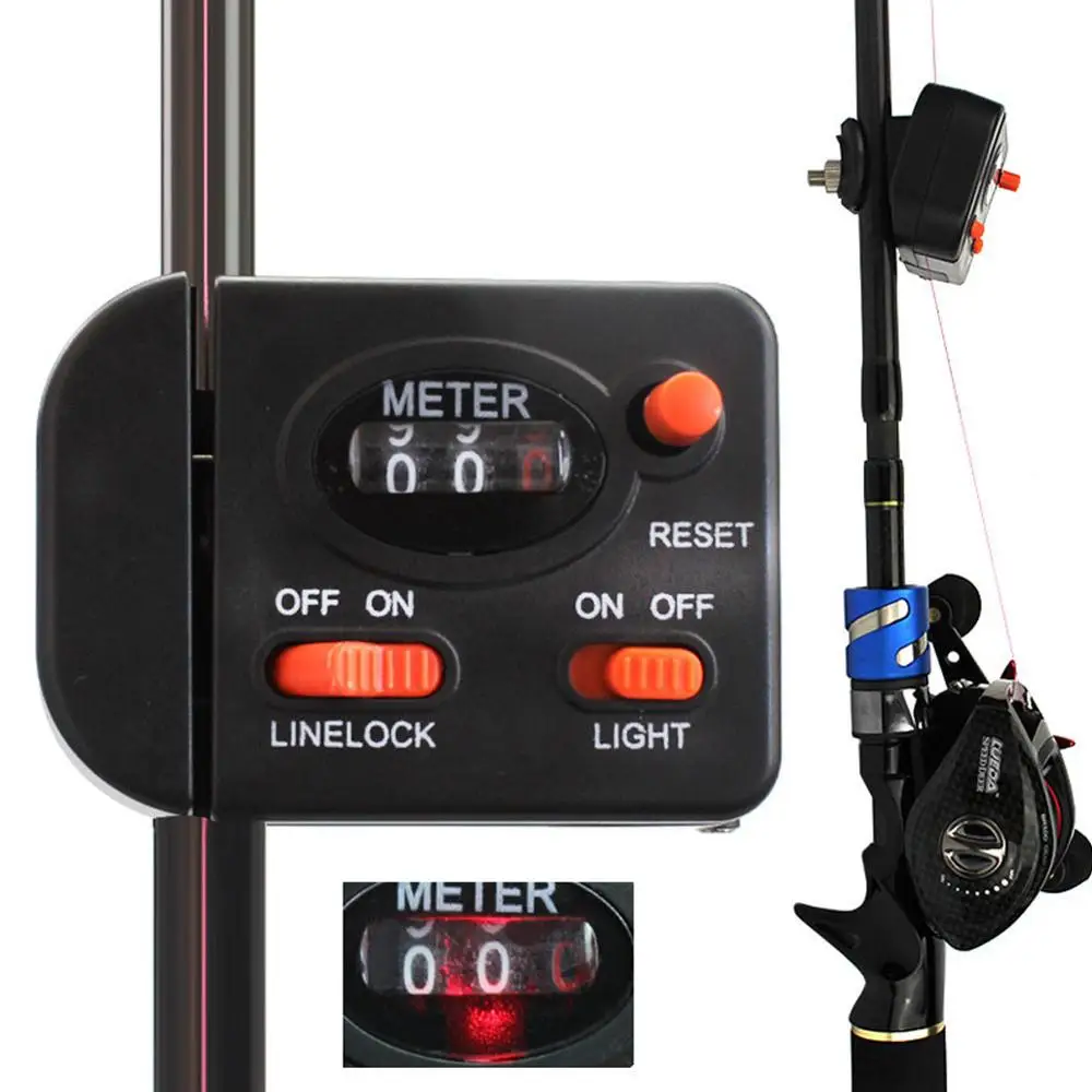 

Fishing Line Length Counter Fishing Line Counter Full-featured Equipped With Light Professional Fishing Tackle Tool