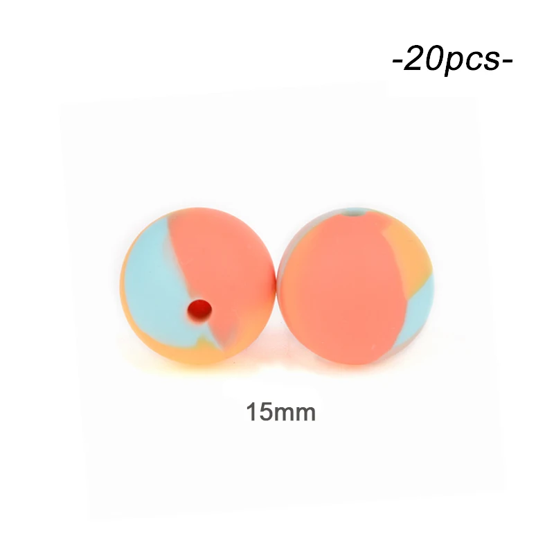 Floral and Leopard Print Silicone Bead Set