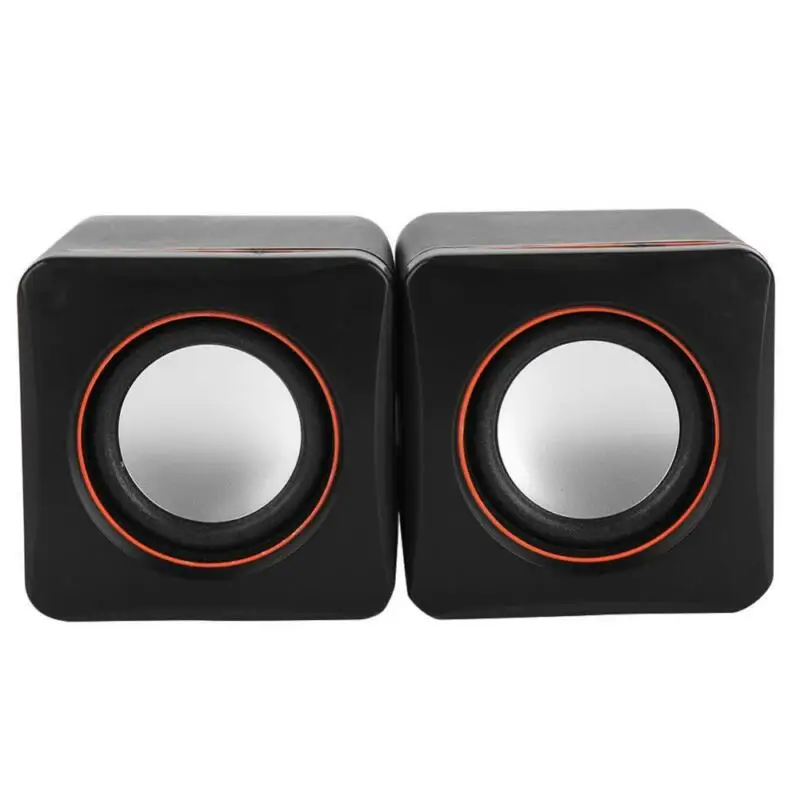

1 Pair USB 5V Computer Speakers Heavy Bass Subwoofer 3.5mm MP3 For PC Laptop