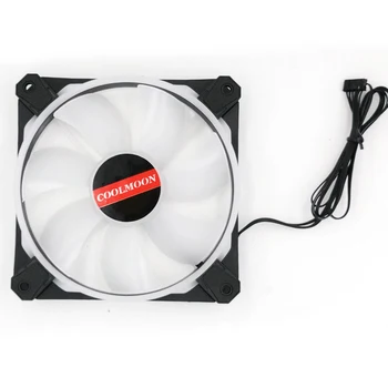 

COOLMOON F-YC Computer Case PC Cooling Fan RGB Adjust 120Mm Quiet + IR Remote New Computer Cooler RGB CPU Case Fan