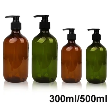 

300ml/500ml portable l lotion shampoo shower gel soap dispenser air bath pump bottle French