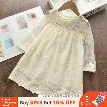

Bear Leader Girls Dress 2020 New Summer Princess Dress Elegant Lace Half Sleeve Costumes Party Dresses Children Clothing 3 7Y