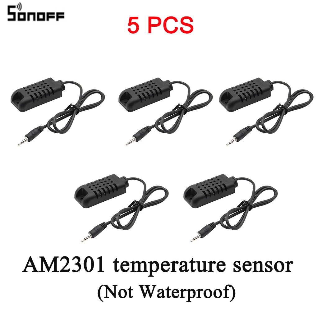5 шт. Sonoff TH16 TH10 WiFi умный переключатель AM2301 датчик температуры и влажности DS1820 водонепроницаемый датчик температуры влажности