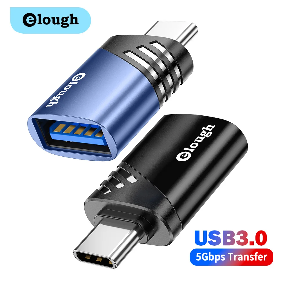 Адаптер Elough с USB на Type C конвертер OTG Micro для адаптера быстрая зарядка 3 А Macbook Samsung
