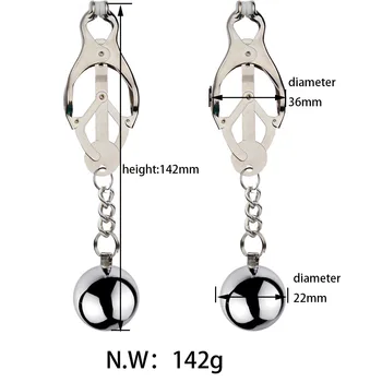 Bdsm Bondage Adults Games Sex Toys of Clamp Nipple Sexy Accessories with Metal Ball for Men Women Gay Fetish Breast Stimulation 6