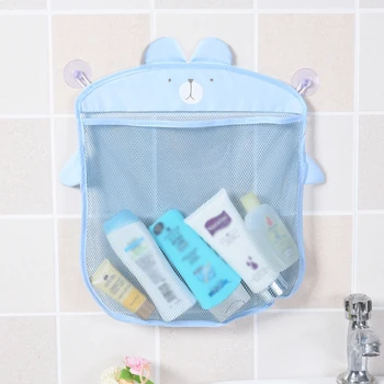 

Cartoon Hanging Bag Baby Crib Bedding Bathroom Storage Basket Organizer Mesh Bag Folding Child Bath Toy Bathroom Storage Bag