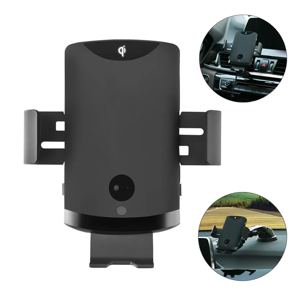

Ouhaobin mobile phone bracket Car Wireless Charger for Samsung for iPhone 10W Infrared Intelligent Induction Automatic