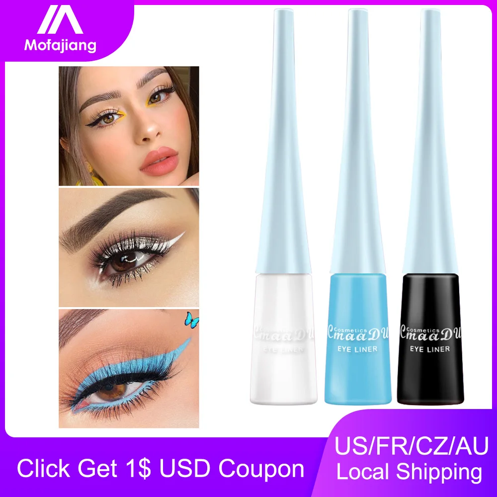 

Colorful Liquid Eyeliner Long Lasting Sweat Eye Liner Pen Anti-sweat Waterproof Matte Cosmetics Quick Drying Make Up Tool