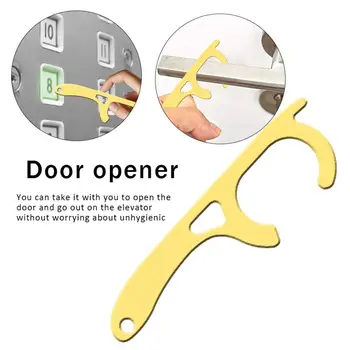 

Safety Door Opener No Touch key Reusable Portable Anti-germ Elevator Button Drawer Door Handle Assistant Elevator Button Tool