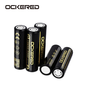 

Ockered 18650 Rechargeable Battery 2200mAh Lithium Rechargeable Batteri Batteria for Mini Fans e-cigarette Flashlight Battery