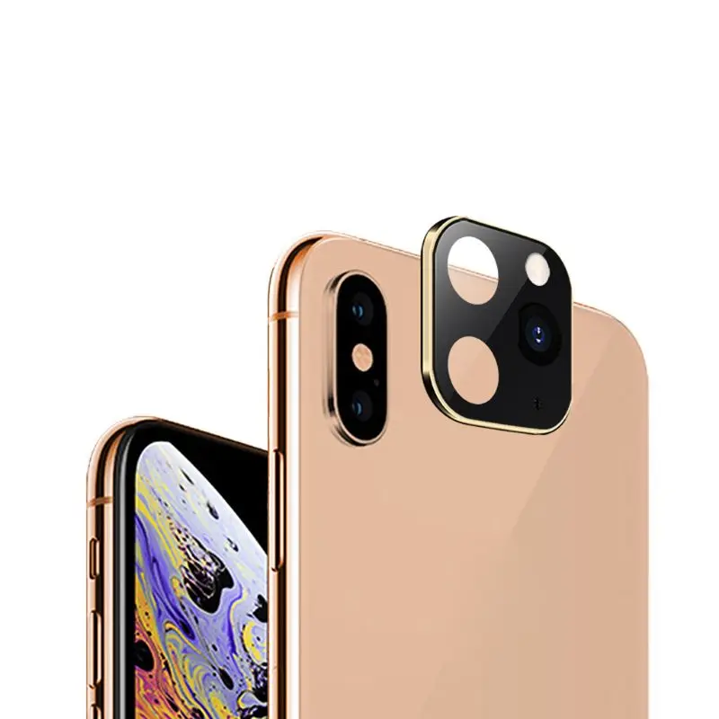 Металлическая крышка для объектива камеры для iphone X XS Max XS секундная Замена для iphone 11 Pro