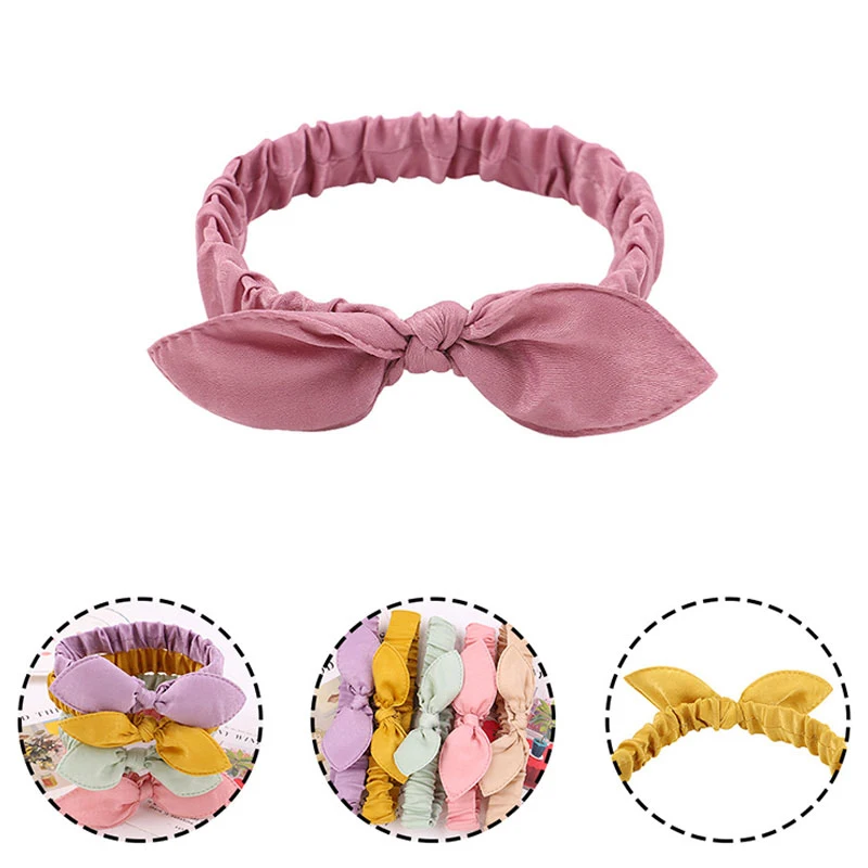 Women's Hair Accessories Korea Cute Rabbit Ear Kids Headband For Women Girls Fashion Solid Color Hair Band Hair Clasp Nice-looking Baby Headband Headwear cute headbands for women