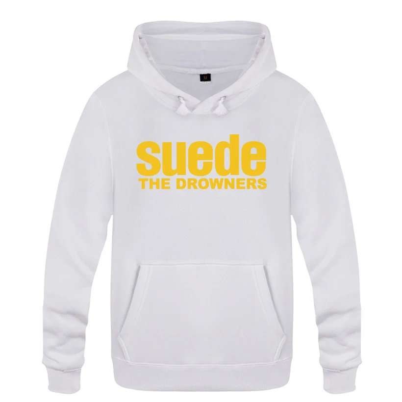 THE DROWNERS SUEDE Rock Band толстовки мужские мужские с капюшоном флисовый пуловер толстовки - Цвет: BAY HUAT