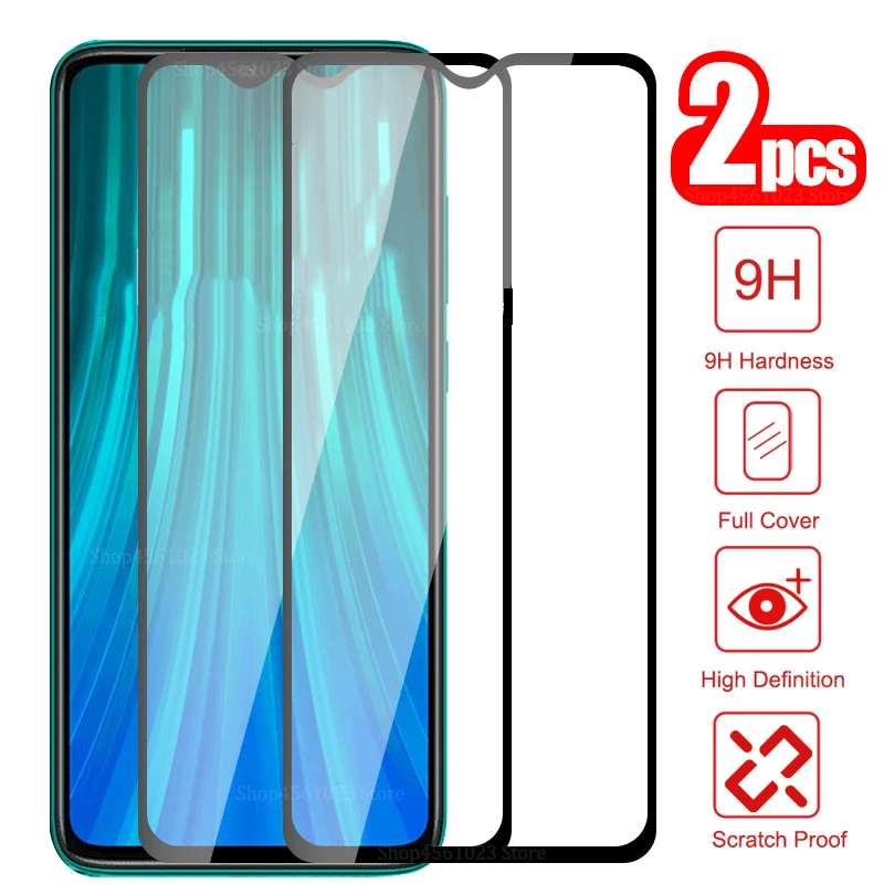 2 шт. полное покрытие для Xiaomi Redmi Red mi note 8 Pro 7 note8 note7 защита экрана из закаленного