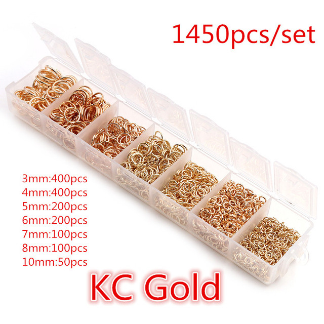 Set Box 3 4 5 6 7 8 10mm 8 Colors Open Jump Rings Split Rings Link Loop For DIY Jewelry Making Findings Connector