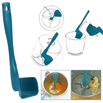 

Blender Rotary Scraper Rotating Spatula Removing Food Processing Blue Kitchen Tool cake tool