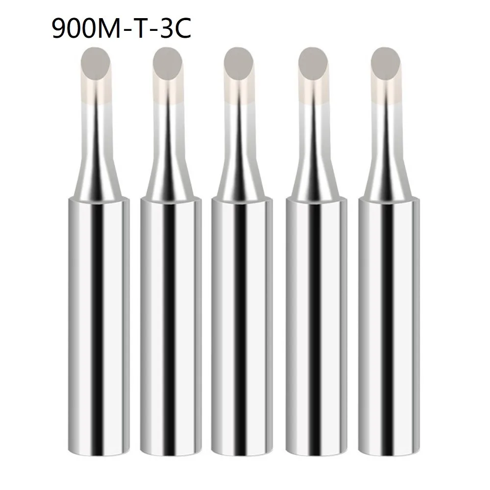 5Pcs 900M-T Copper Soldering Iron Tips IS/I/B/K/SK/2.4D/3.2D/1C/2C/3C/4C Lead-Free Welding Tips Head welding electrodes