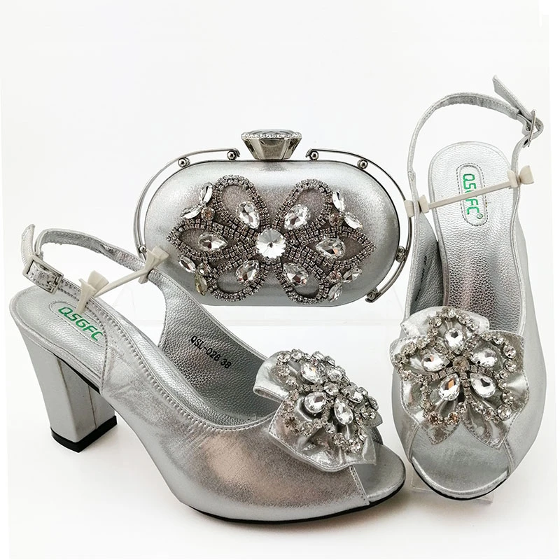 beautiful silver shoes