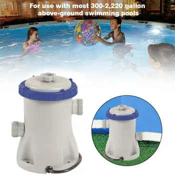 

NEW EU Plug Electric Swimming Pool Filter Pump For Above Ground Pools Cleaning Tool Paddling Pool Water Pump Filter Kit