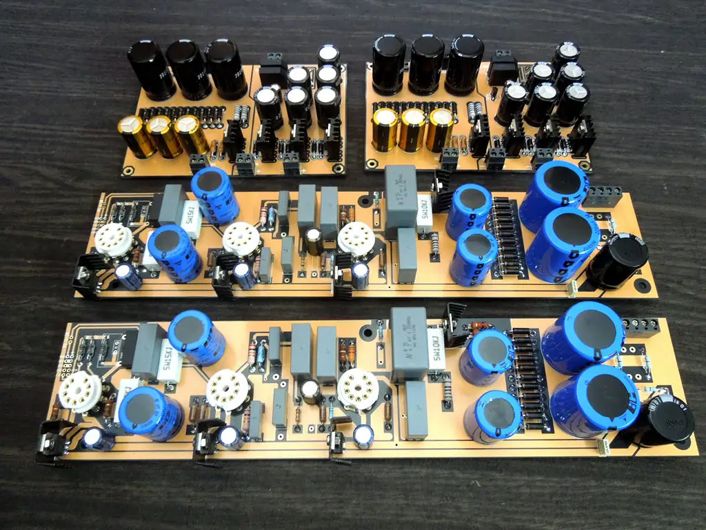 Riferimento Di Vendita Calda Tedesco D.Klimo Shell Wood Bile Duct Mc/Mm Phono E Phono Amplificatore Kit Parti