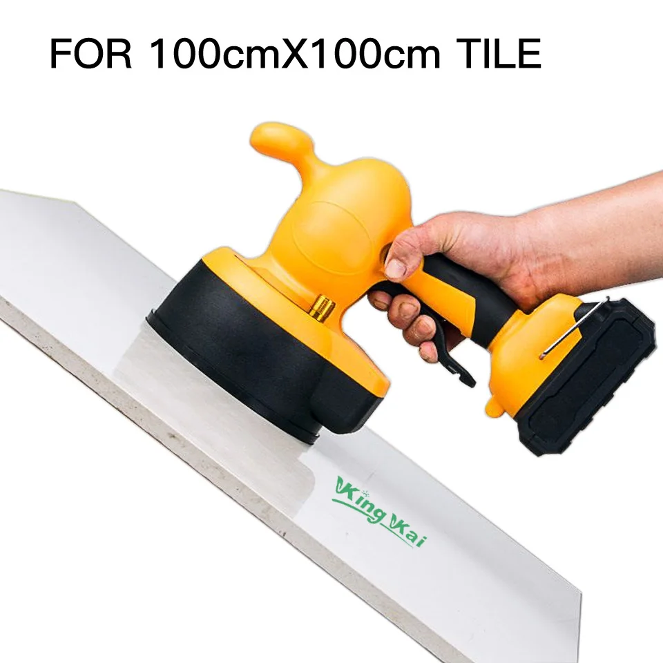 2023 무선 휴대용 타일 진동기 타일링 브릭 기계, 자동 바닥 진동기 레벨링 도구, 100x100cm 타일, 21V