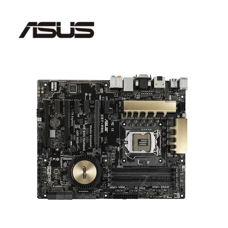 Для Asus Z97-PRO материнская плата Z97 LGA 1150 для Core i7 i5 i3 DDR3 SATA3 USB3.0 оригинальная б/у |